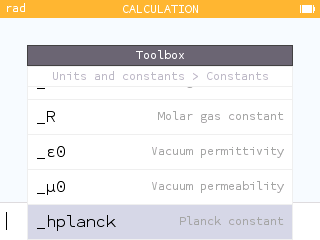 Planck's constant in the toolbox