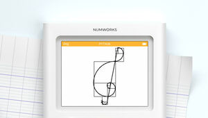 Kunst maken via Python op de NumWorks rekenmachine